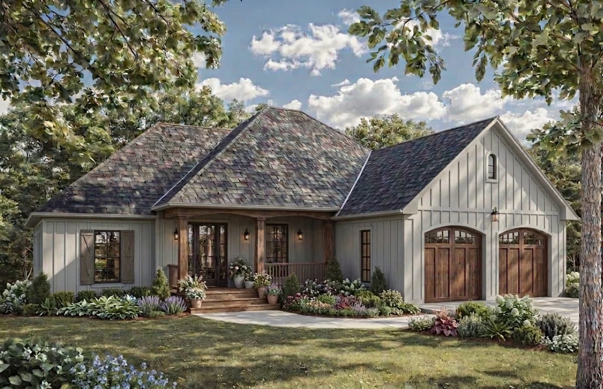 Plan 51404MM: Modern Farmhouse House Plan with 4 Bedrooms and 2-Car Garage - Image #2 - Modern Farmhouse, Ranch, Traditional