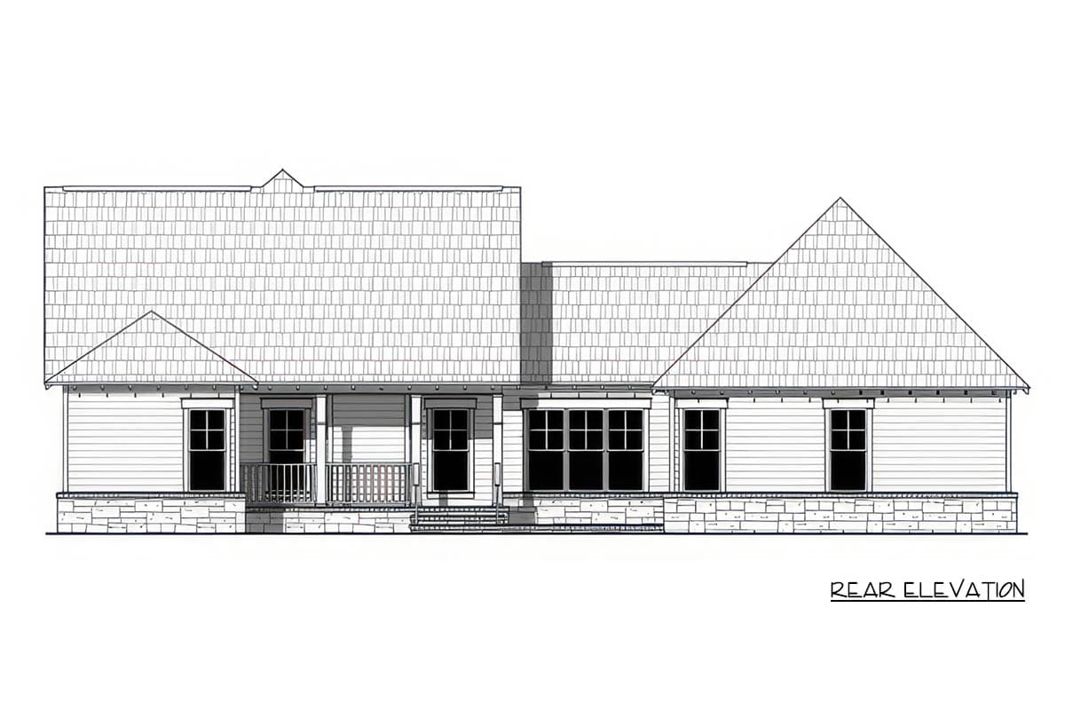 Plan 51405MM: Modern Farmhouse House Plan with 3 Bedrooms and Optional Bonus Room - Image #3 - Craftsman, Modern Farmhouse, Ranch