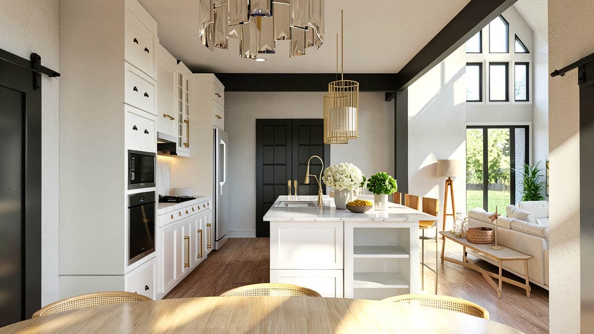 Plan 135473GRA: Spacious Farmhouse House Plan with Three Bedrooms and Expansive Bonus Room - Image #9 - Country, Craftsman, Farmhouse, New American, Traditional, Transitional