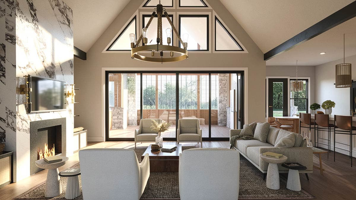 Plan 135473GRA: Spacious Farmhouse House Plan with Three Bedrooms and Expansive Bonus Room - Image #12 - Country, Craftsman, Farmhouse, New American, Traditional, Transitional