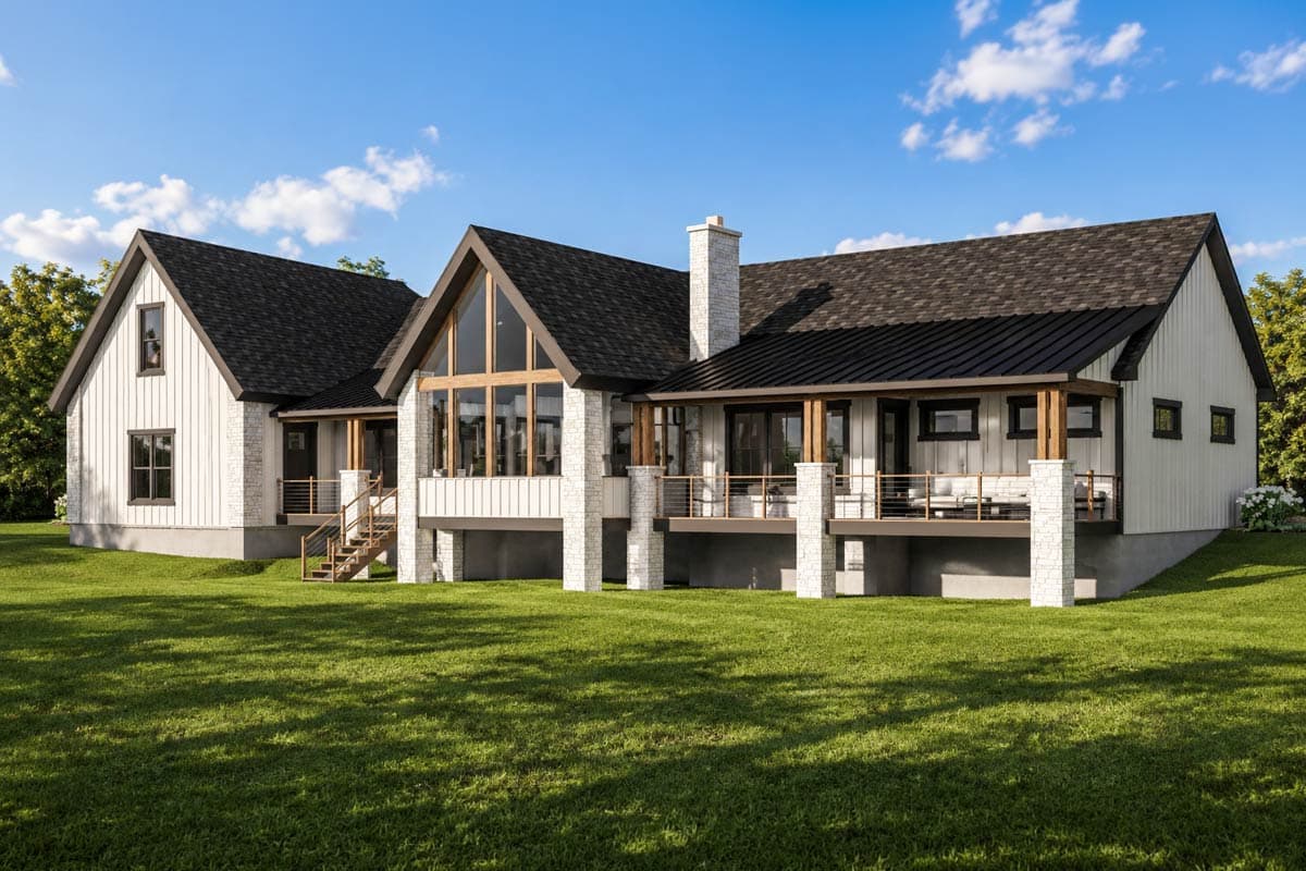 Plan 135473GRA: Spacious Farmhouse House Plan with Three Bedrooms and Expansive Bonus Room - Image #6 - Country, Craftsman, Farmhouse, New American, Traditional, Transitional