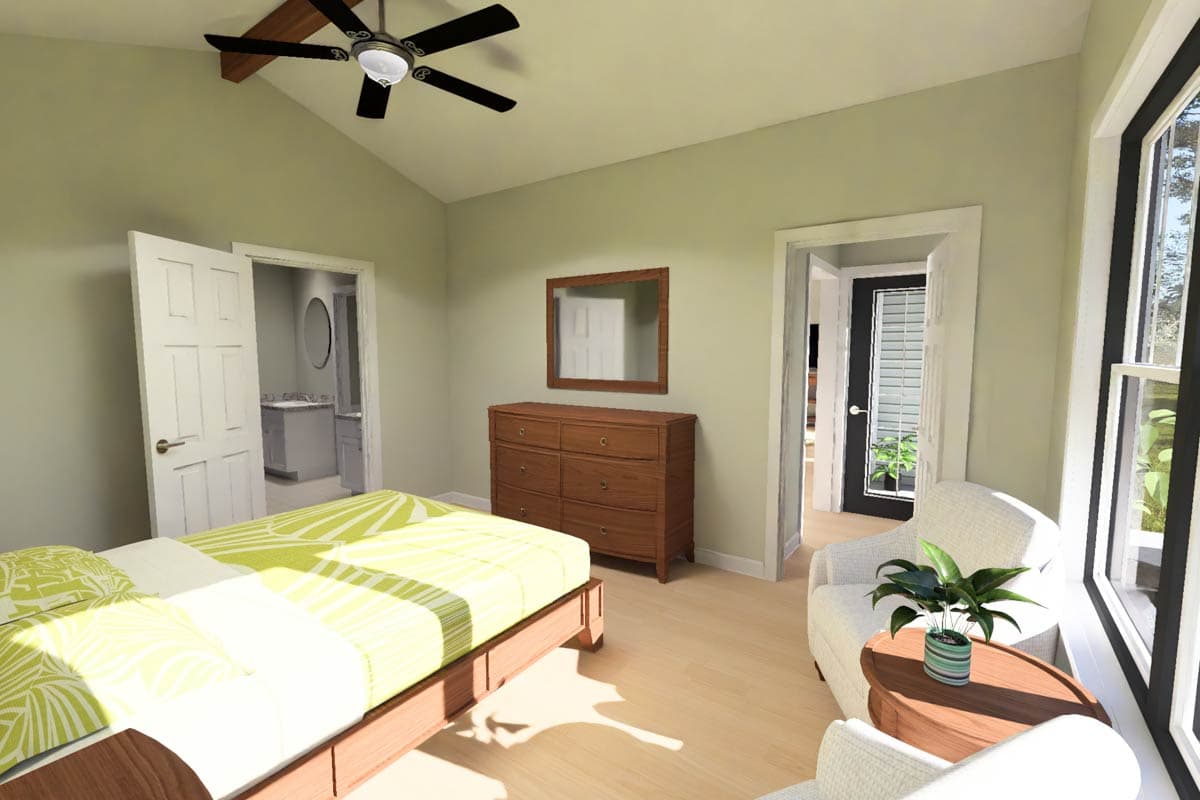 Plan 52588WM: Contemporary Four-Bedroom House Plan with Efficient 1,620 Square Foot Layout - Image #19 - Contemporary, Modern