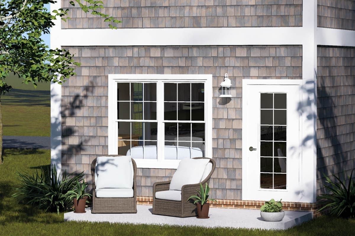 Plan 52589WM: Charming Two Bedroom Shingle Style Cottage House Plan - Image #6 - Cottage, Farmhouse, Shingle