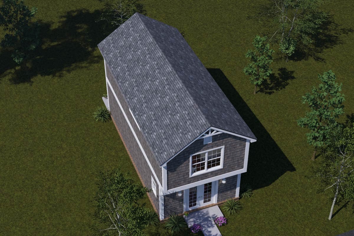 Plan 52589WM: Charming Two Bedroom Shingle Style Cottage House Plan - Image #9 - Cottage, Farmhouse, Shingle