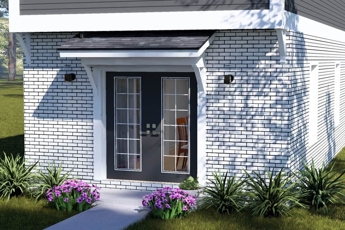 Plan 52590WM: Compact Contemporary Two-Story House Plan with Two Bedrooms - Image #5 - Contemporary, Modern