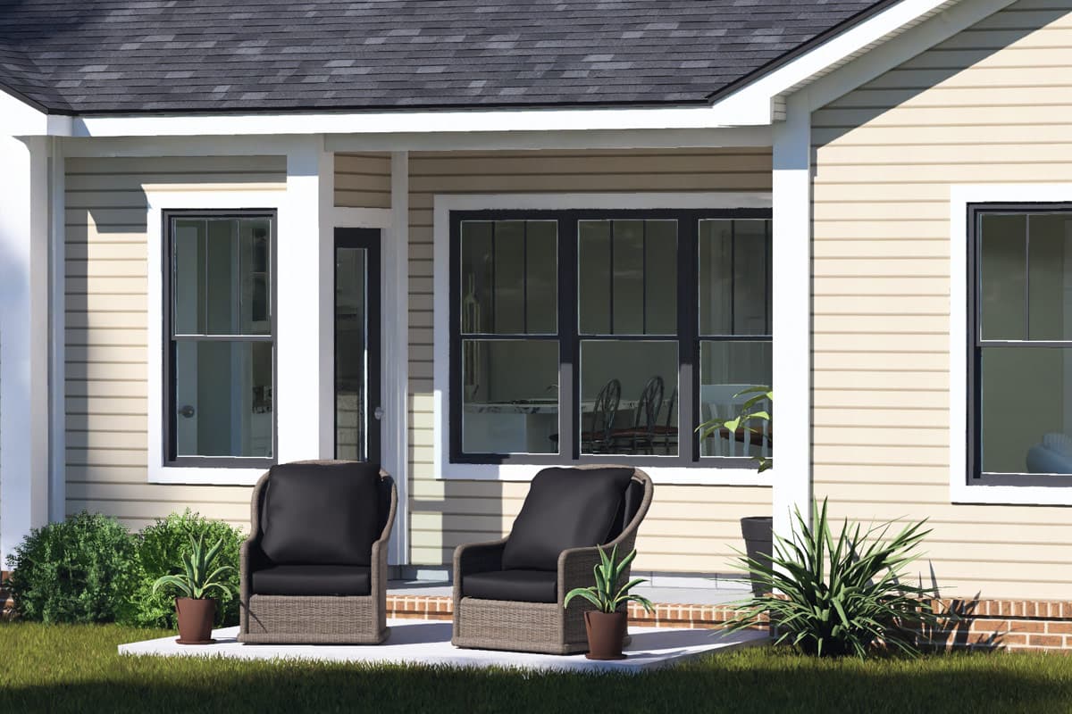 Plan 52591WM: Craftsman Cottage House Plan with Three Bedrooms and Study - Image #6 - Cottage, Craftsman, Traditional
