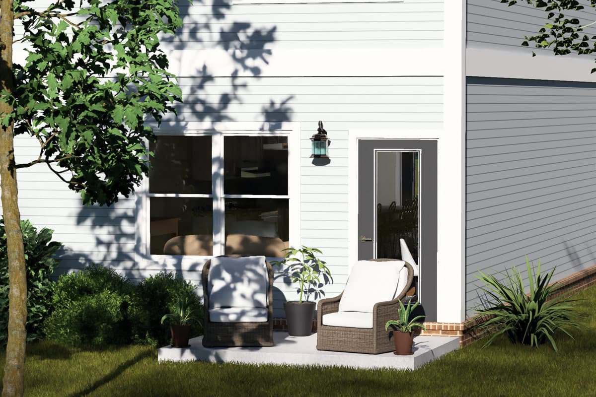 Plan 52593WM: Craftsman Duplex House Plan with Two Bedrooms and Two Bathrooms - Image #5 - Craftsman, Traditional