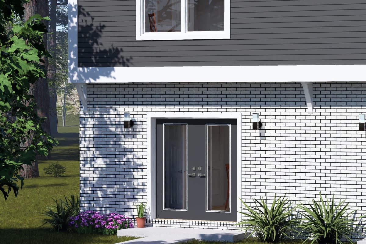 Plan 52594WM: Contemporary Two-Story Multifamily House Plan with Two Bedrooms - Image #8 - Contemporary, Modern, Victorian