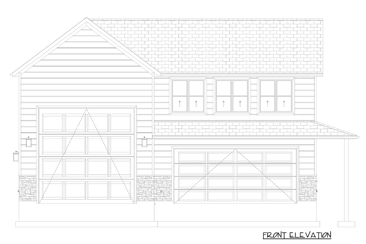 Plan 61772UT: Versatile RV Garage Plan Featuring 717 Square Foot Living Space - Image #17 - Traditional