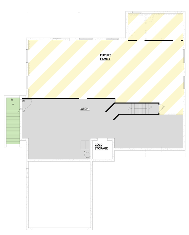Plan 849176PGE: Traditional House Plan with 3 Bedrooms and Formal Dining - Floor Plan - Unfinished Basement - Traditional