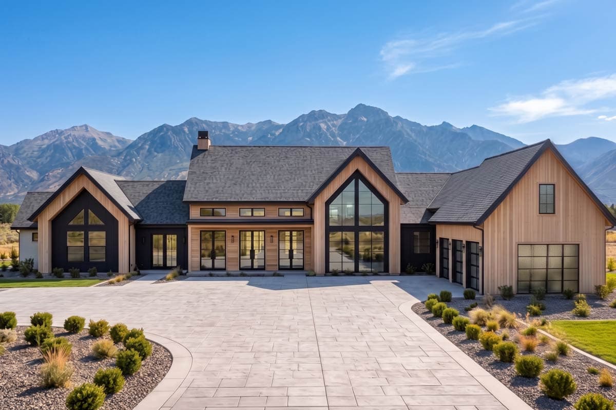 Plan 818220JSS: Transitional Farmhouse House Plan with 4 Bedrooms and Expansive Living Spaces - Image #4 - Hill Country, Modern, Modern Farmhouse, Mountain, Scandinavian, Transitional