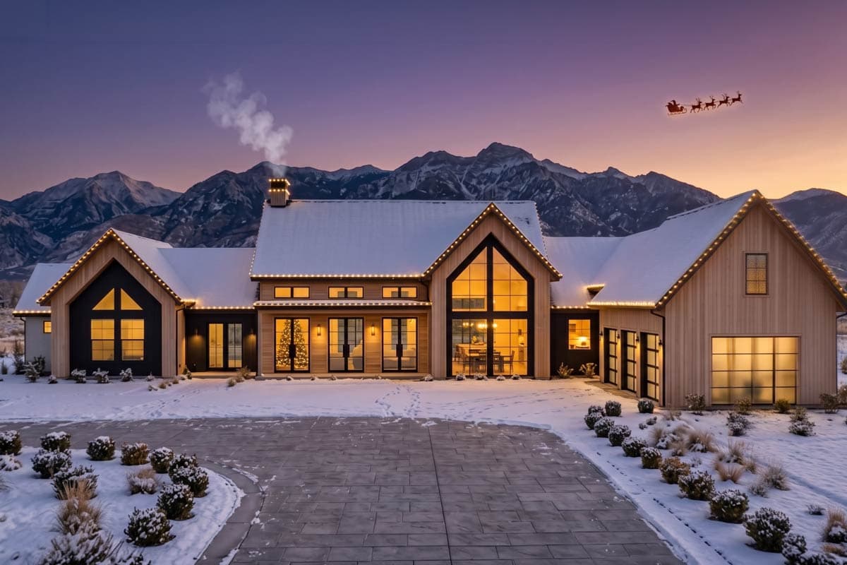 Plan 818220JSS: Transitional Farmhouse House Plan with 4 Bedrooms and Expansive Living Spaces - Image #11 - Hill Country, Modern, Modern Farmhouse, Mountain, Scandinavian, Transitional