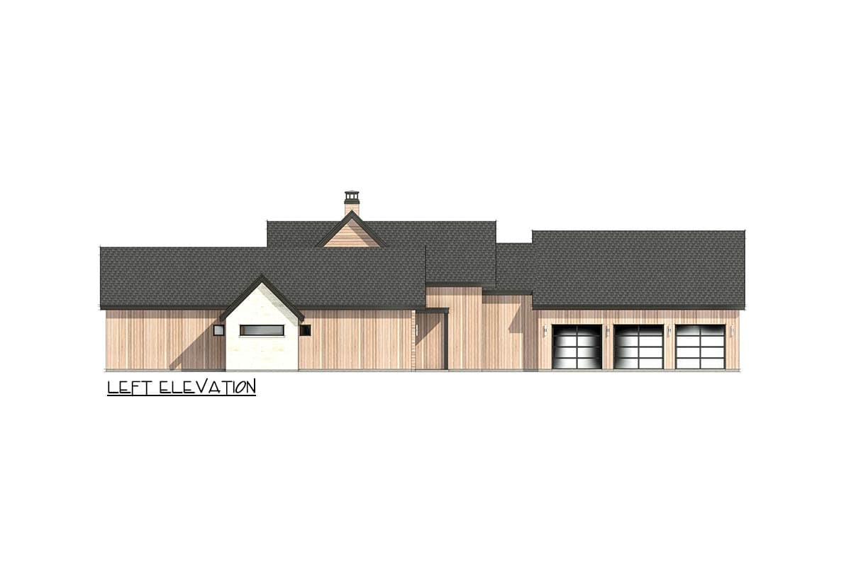 Plan 818220JSS: Transitional Farmhouse House Plan with 4 Bedrooms and Expansive Living Spaces - Image #7 - Hill Country, Modern, Modern Farmhouse, Mountain, Scandinavian, Transitional