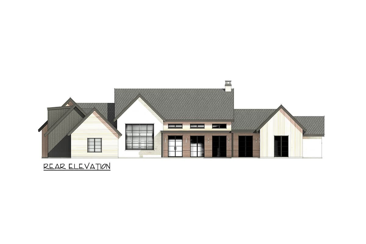 Plan 818220JSS: Transitional Farmhouse House Plan with 4 Bedrooms and Expansive Living Spaces - Image #8 - Hill Country, Modern, Modern Farmhouse, Mountain, Scandinavian, Transitional