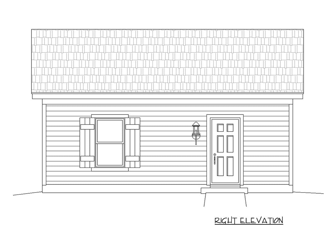Plan 680701VR: Two-Car Detached Garage House Plan with Classic Board-and-Batten Siding - Image #5 - Country, Traditional