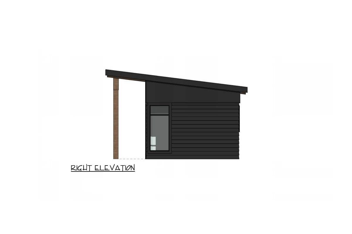 Plan 421052HFC: Modern Mountain Cabin House Plan with One Bedroom and Spacious Deck - Image #5 - Cabin, Modern, Mountain