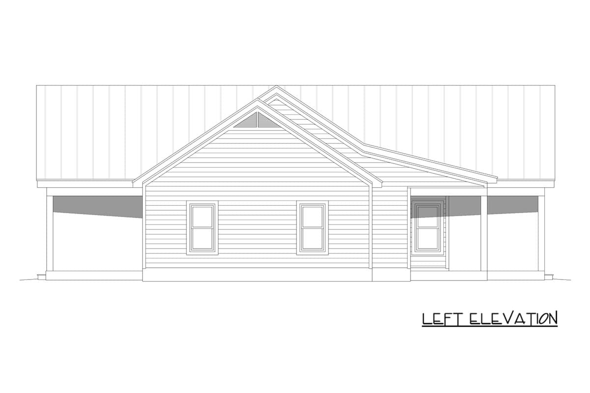 Plan 680703VR: Modern Farmhouse House Plan with Two Bedrooms and Expansive Covered Porches - Image #4 - Farmhouse, Modern Farmhouse