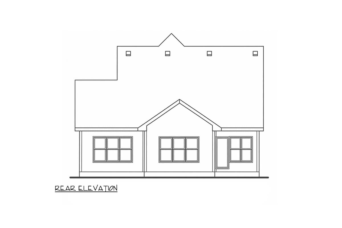 Plan 42782DB: Modern Farmhouse House Plan with 3-4 Bedrooms and Two-Story Great Room - Image #6 - Country, Farmhouse, Modern Farmhouse, New American