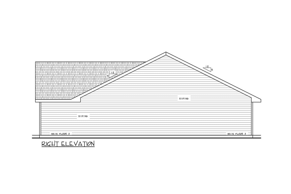 Plan 42783DB: Modern New American House Plan with Three Bedrooms and Two Baths - Image #4 - Craftsman, Farmhouse, Modern Farmhouse, New American, Ranch