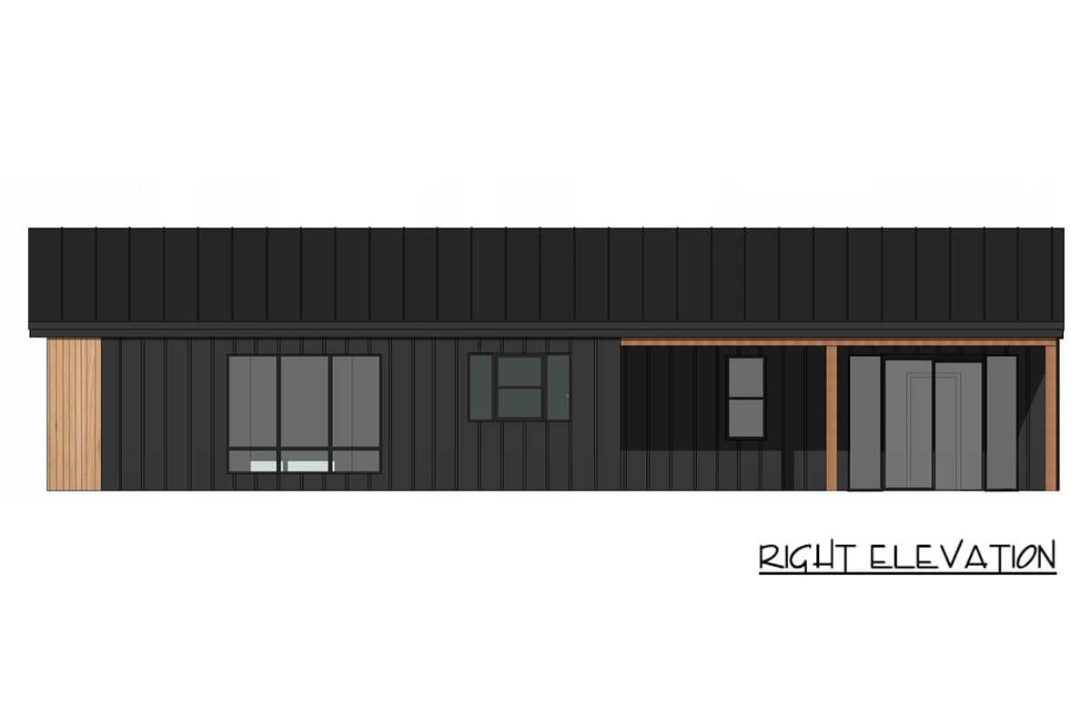 Plan 420206WNT: Modern Mountain House Plan with 3 Bedrooms and 1,492 Square Feet - Image #5 - Contemporary, Mid Century Modern, Modern, Mountain