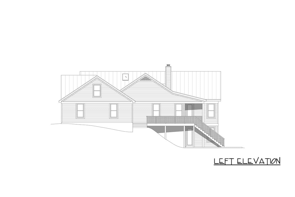 Plan 680704VR: Craftsman Farmhouse House Plan with 3 Bedrooms and 3-Car Garage - Image #4 - Country, Craftsman, Farmhouse, Modern Farmhouse, Rustic