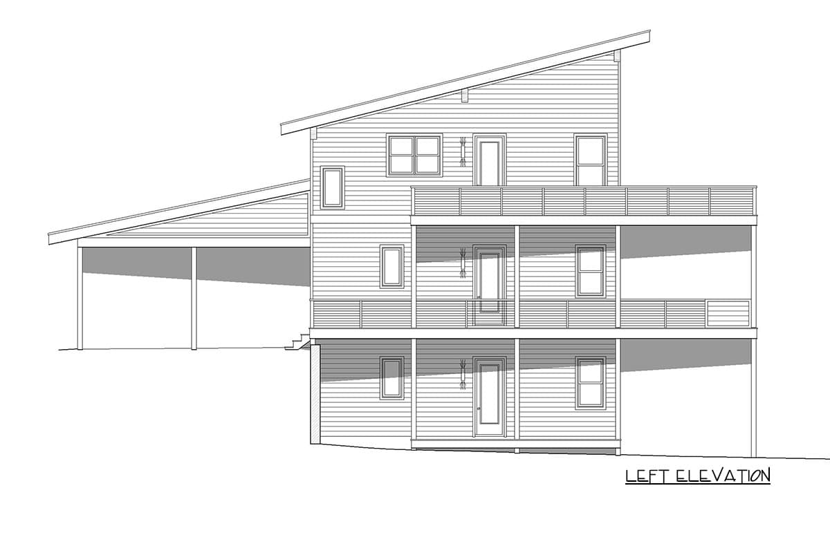Plan 680705VR: Modern Mountain House Plan with Four Bedrooms and Expansive Decks - Image #3 - Modern, Mountain