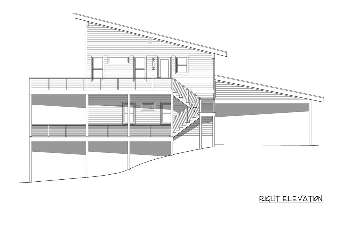 Plan 680705VR: Modern Mountain House Plan with Four Bedrooms and Expansive Decks - Image #5 - Modern, Mountain