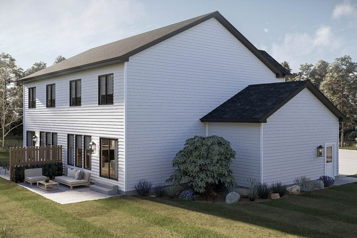 Plan 623674DJ: Modern Farmhouse Duplex House Plan with Three Bedrooms and Attached Garages - Image #5 - Modern Farmhouse, New American