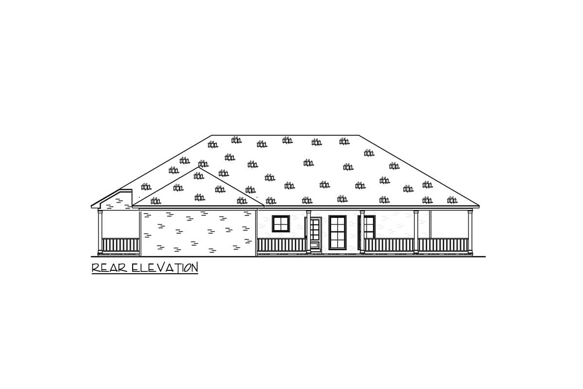 Plan 83975JW: Southern Farmhouse House Plan with Three Bedrooms and Wraparound Porch - Image #4 - Farmhouse, Modern Farmhouse, Southern, Traditional