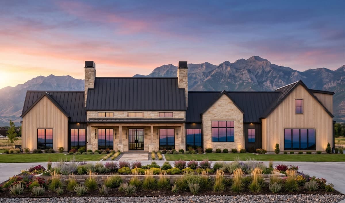 Plan 818221JSS: Modern Mountain Farmhouse House Plan with 5 Bedrooms and 4,773 Square Feet - Image #3 - Modern, Modern Farmhouse, Mountain, New American, Scandinavian, Transitional