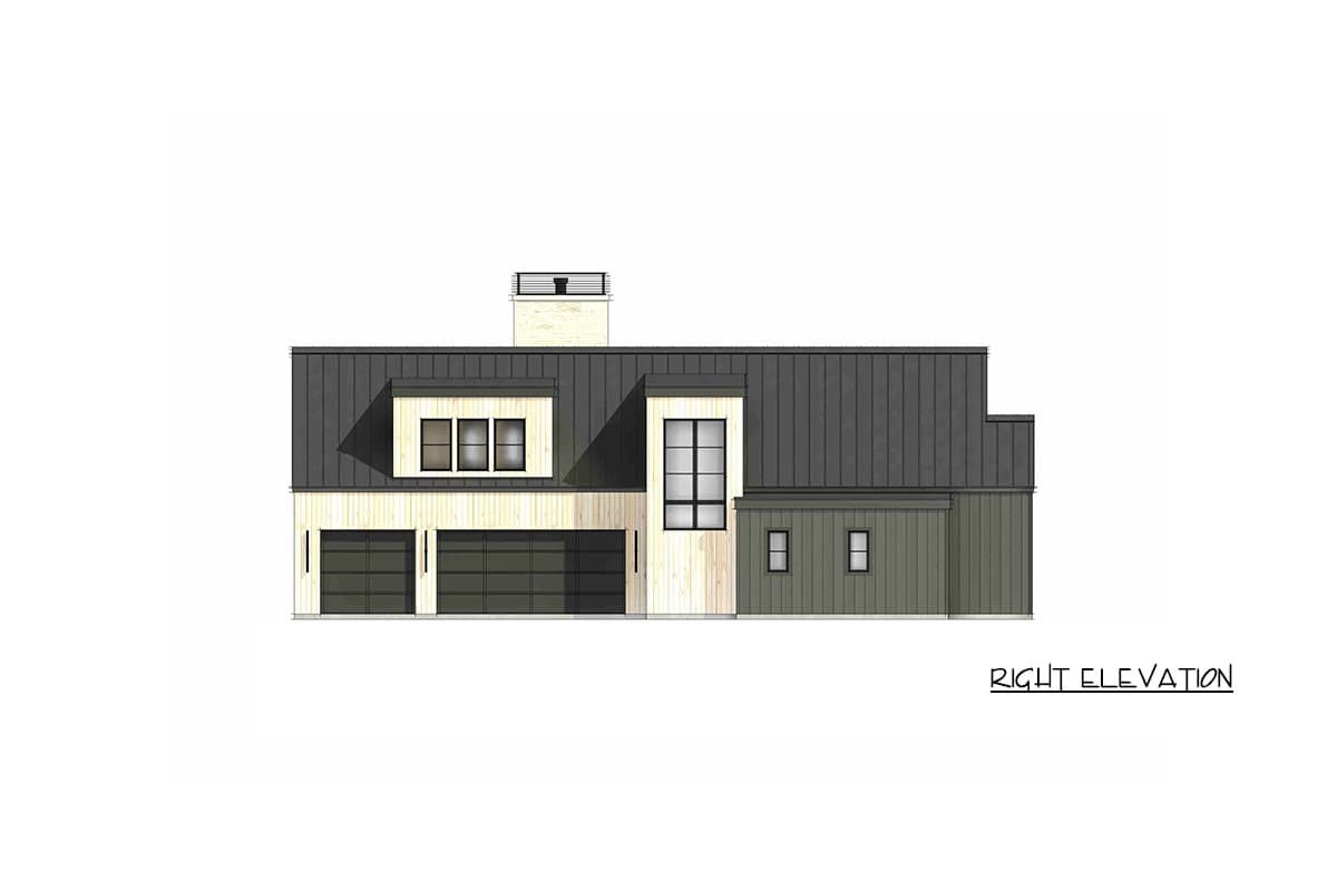 Plan 818221JSS: Modern Mountain Farmhouse House Plan with 5 Bedrooms and 4,773 Square Feet - Image #9 - Modern, Modern Farmhouse, Mountain, New American, Scandinavian, Transitional