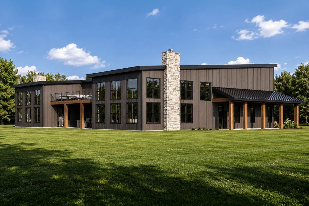 Plan 135474GRA: Modern Barndominium House Plan for Multi-Generational Living - Image #2 - Barndominium, Contemporary, Modern, New American