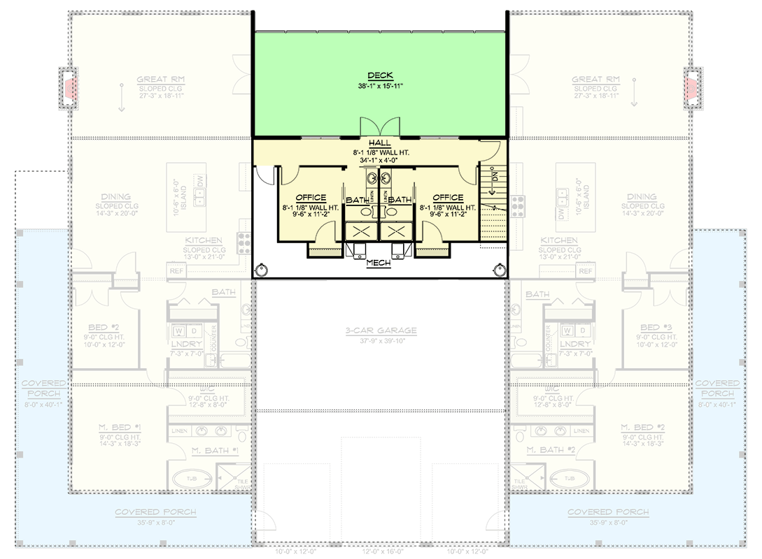 Plan 135474GRA: Modern Barndominium House Plan for Multi-Generational Living - Floor Plan - Image #16 - Barndominium, Contemporary, Modern, New American