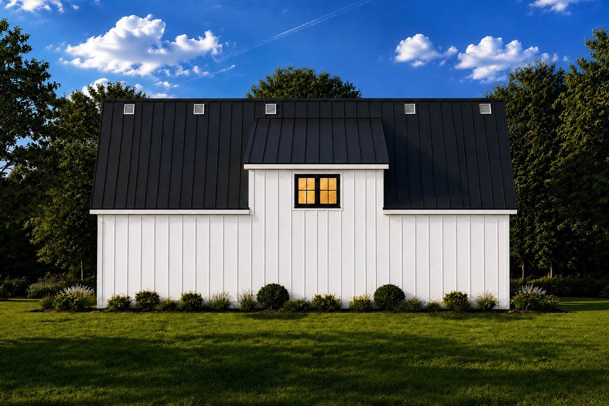 Plan 42786DB: Country Farmhouse Carriage Plan with Three-Car Parking - Image #2 - Carriage, Country, Farmhouse