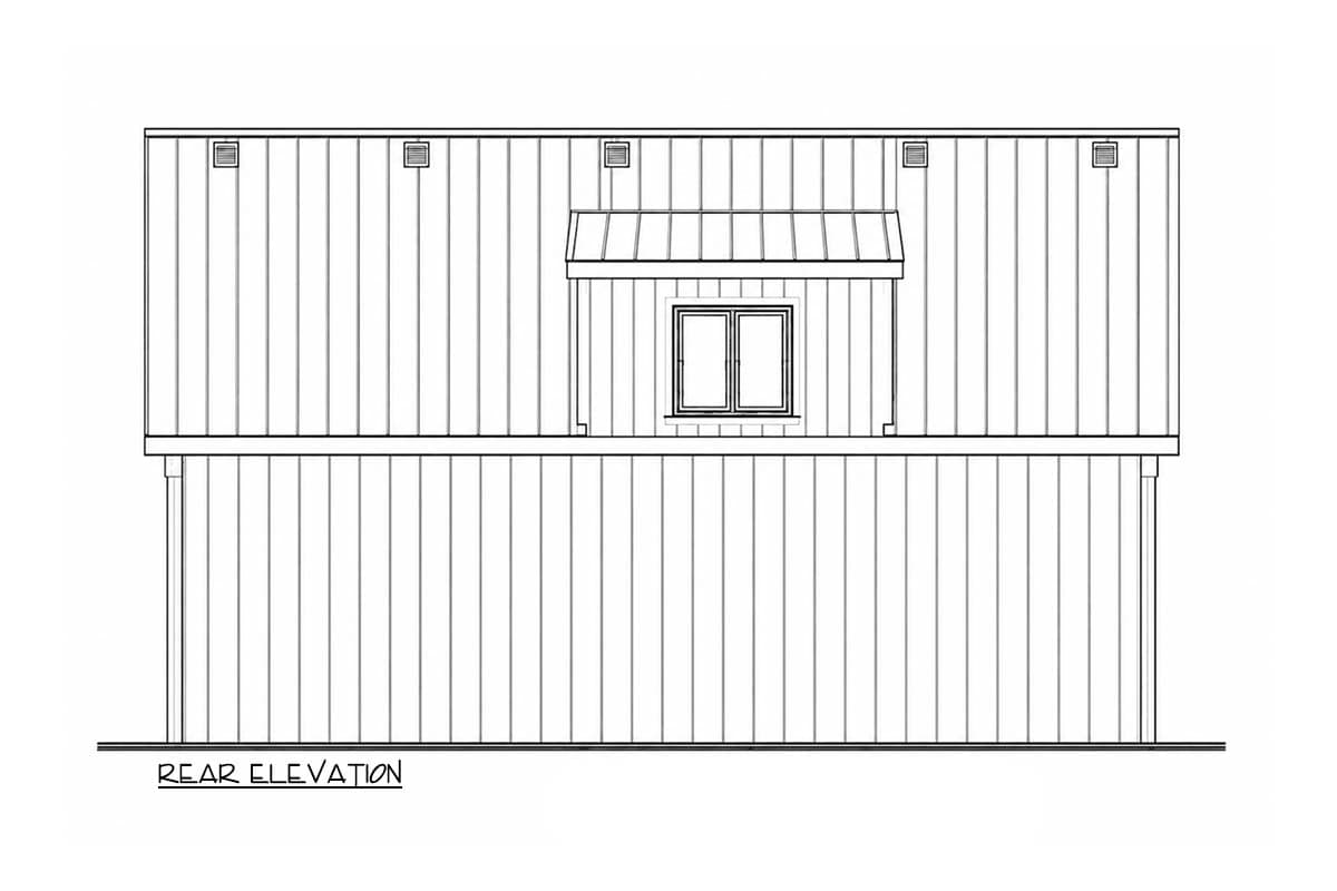 Plan 42786DB: Country Farmhouse Carriage Plan with Three-Car Parking - Image #3 - Carriage, Country, Farmhouse
