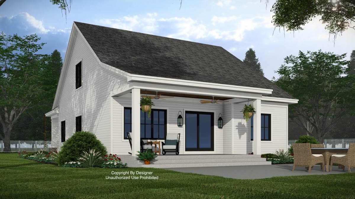 Plan 140075RK: Craftsman Inspired House Plan with 3 Bedrooms and 2-Car Garage - Image #3 - Craftsman, Farmhouse, Traditional