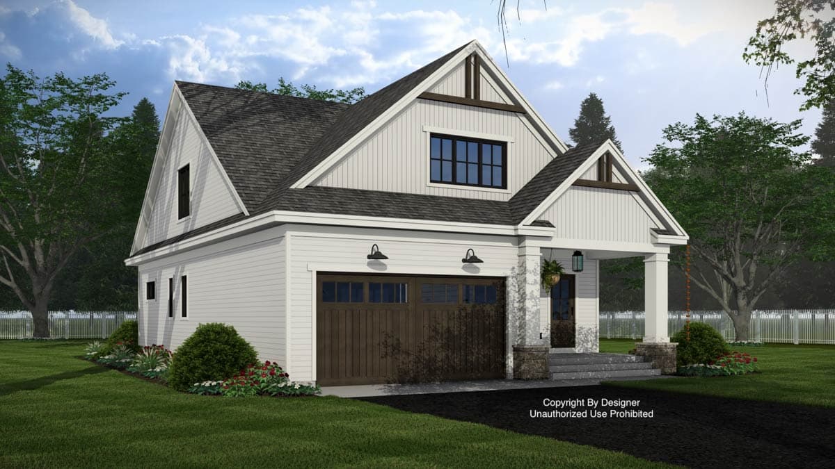 Plan 140075RK: Craftsman Inspired House Plan with 3 Bedrooms and 2-Car Garage - Image #5 - Craftsman, Farmhouse, Traditional