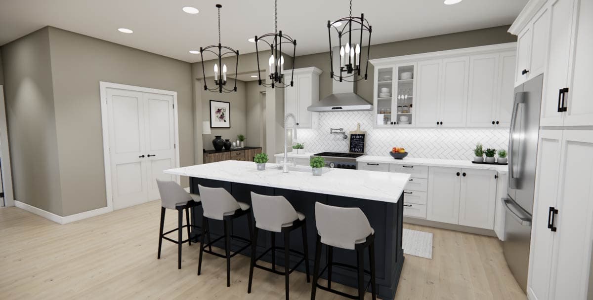Plan 140093RK: Modern Farmhouse House Plan with Three Bedrooms and Attached Garage - Image #18 - Modern Farmhouse, New American