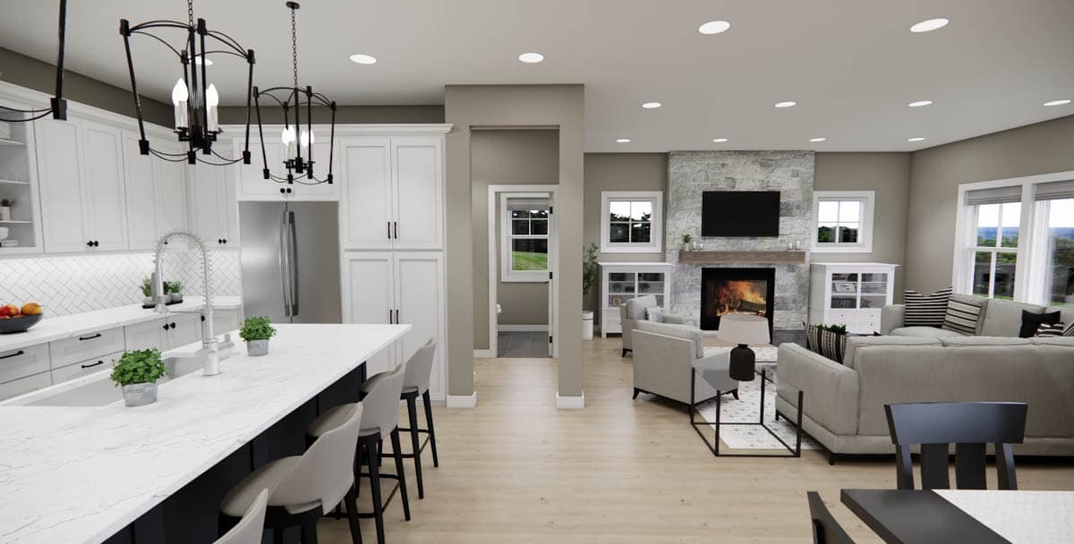 Plan 140093RK: Modern Farmhouse House Plan with Three Bedrooms and Attached Garage - Image #21 - Modern Farmhouse, New American