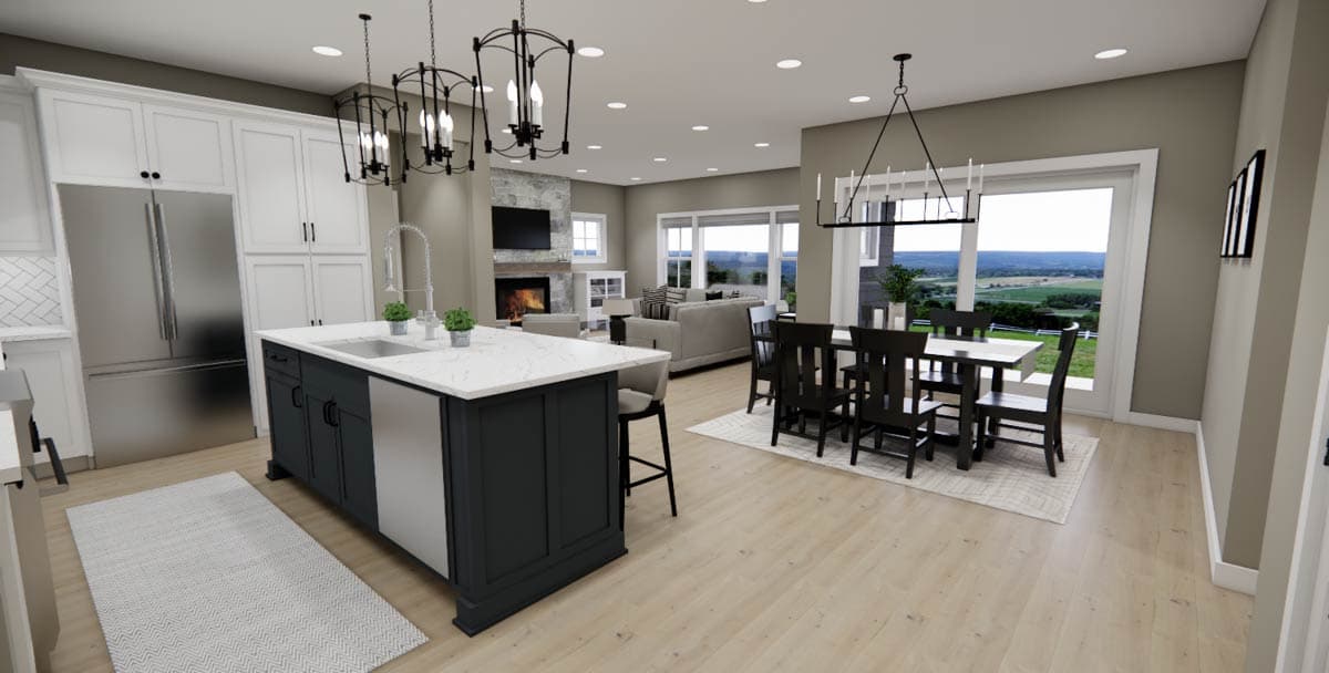Plan 140093RK: Modern Farmhouse House Plan with Three Bedrooms and Attached Garage - Image #16 - Modern Farmhouse, New American