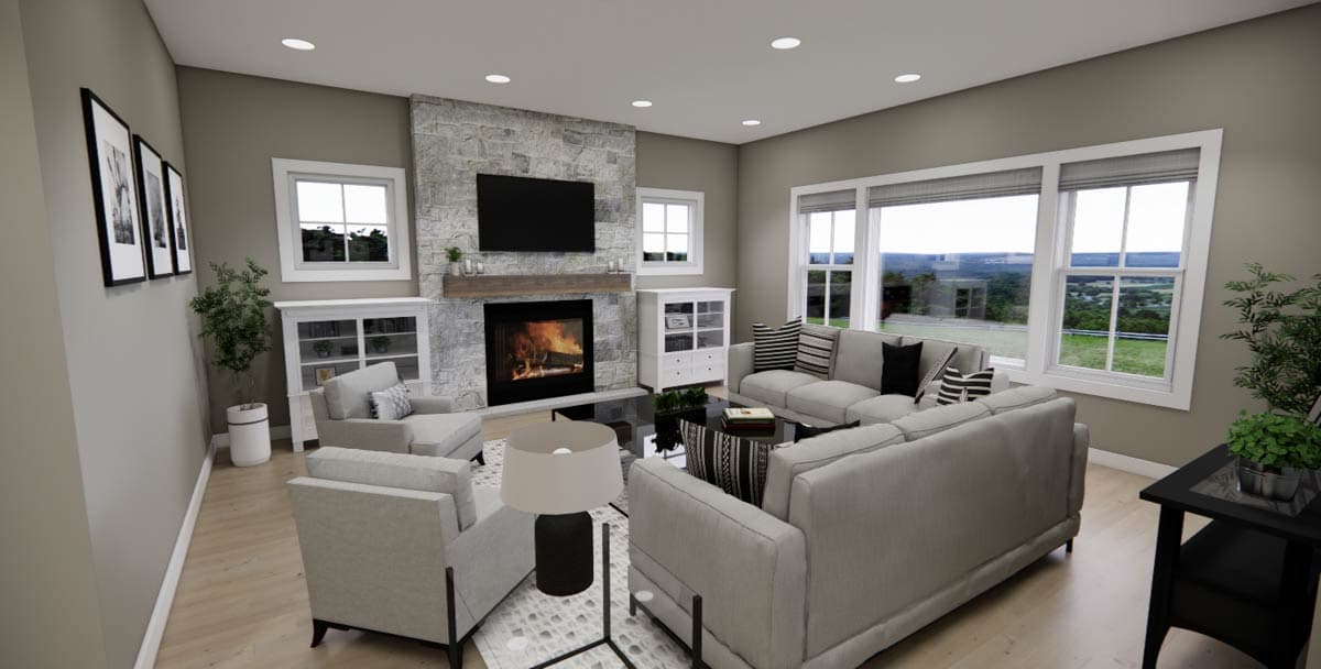 Plan 140093RK: Modern Farmhouse House Plan with Three Bedrooms and Attached Garage - Image #24 - Modern Farmhouse, New American