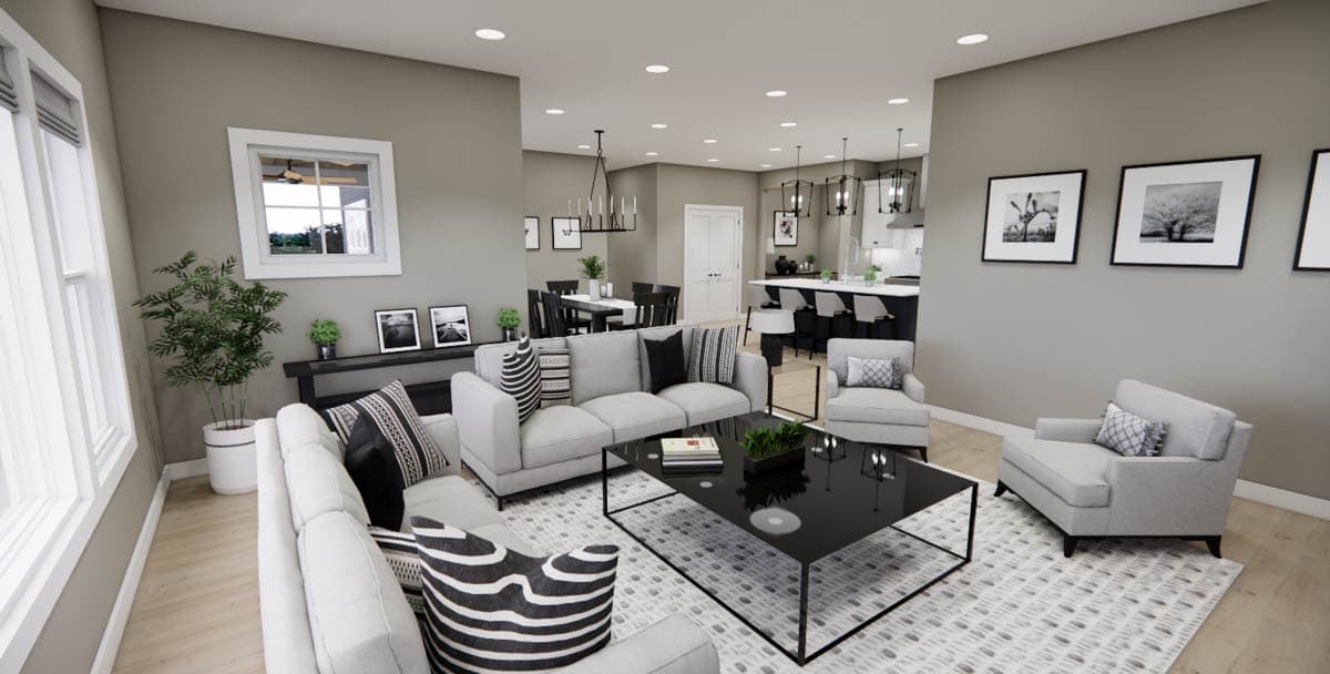 Plan 140093RK: Modern Farmhouse House Plan with Three Bedrooms and Attached Garage - Image #31 - Modern Farmhouse, New American
