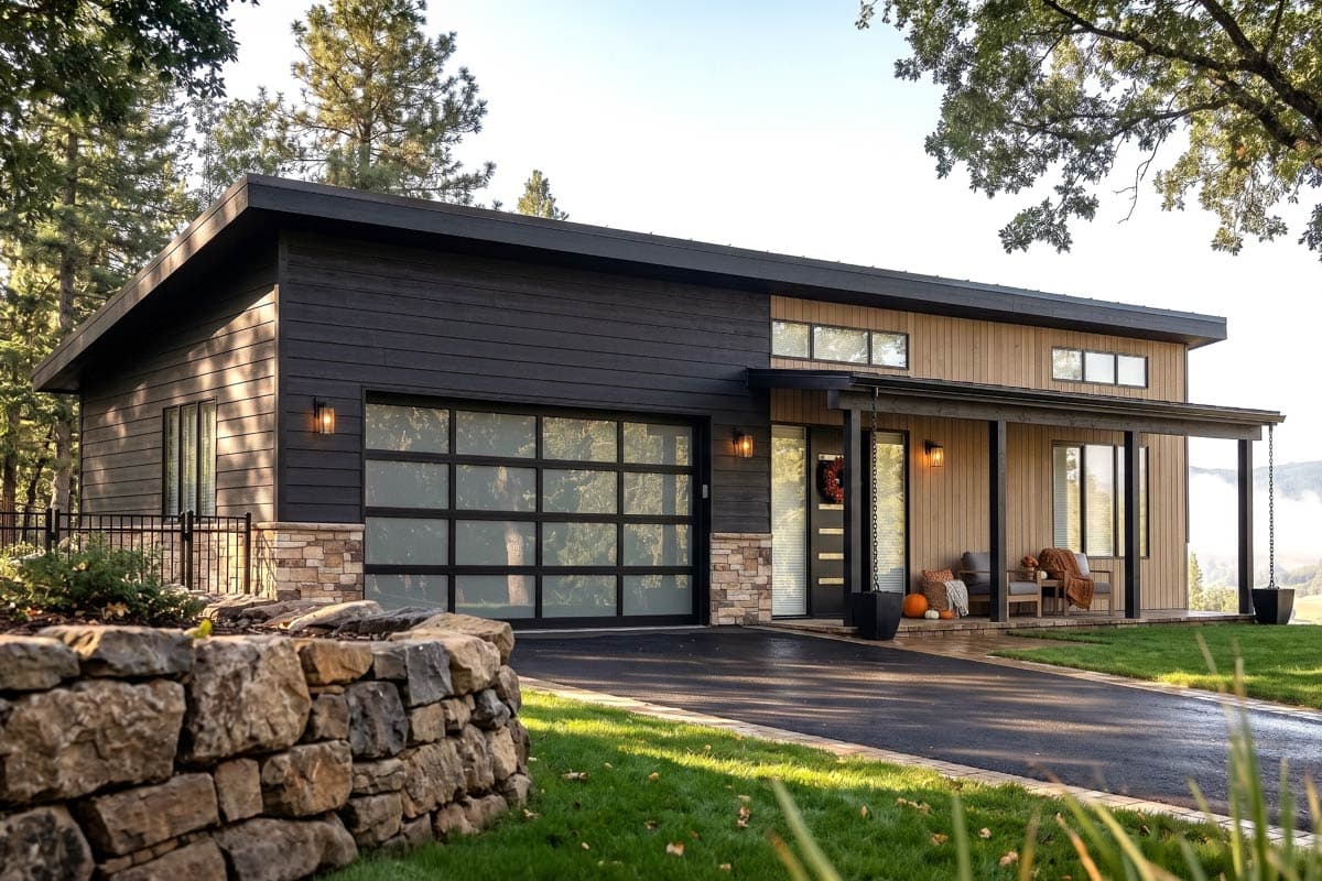 Plan image - 420208WNT:Modern Barndominium House Plan with Two Bedrooms and Attached Garage