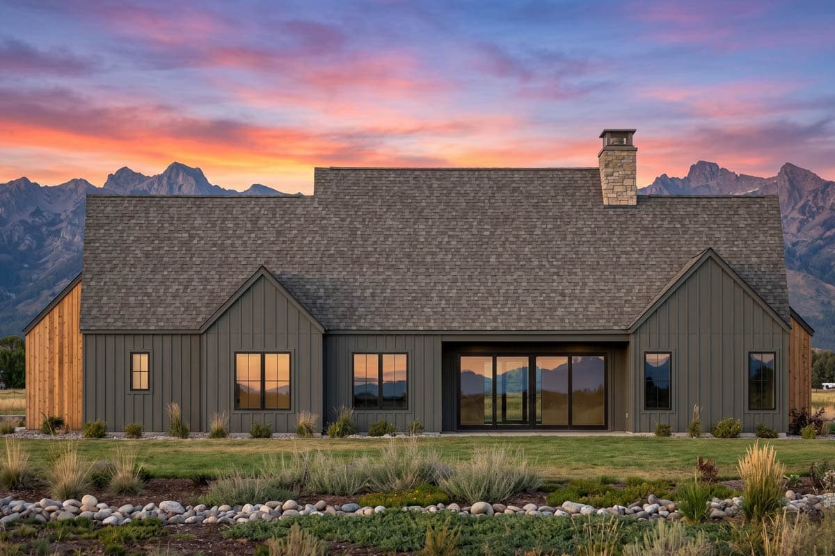 Plan 818222JSS: Modern Farmhouse House Plan with 4 Bedrooms and Attached Garage - Image #5 - Country, Hill Country, Modern Farmhouse, Mountain