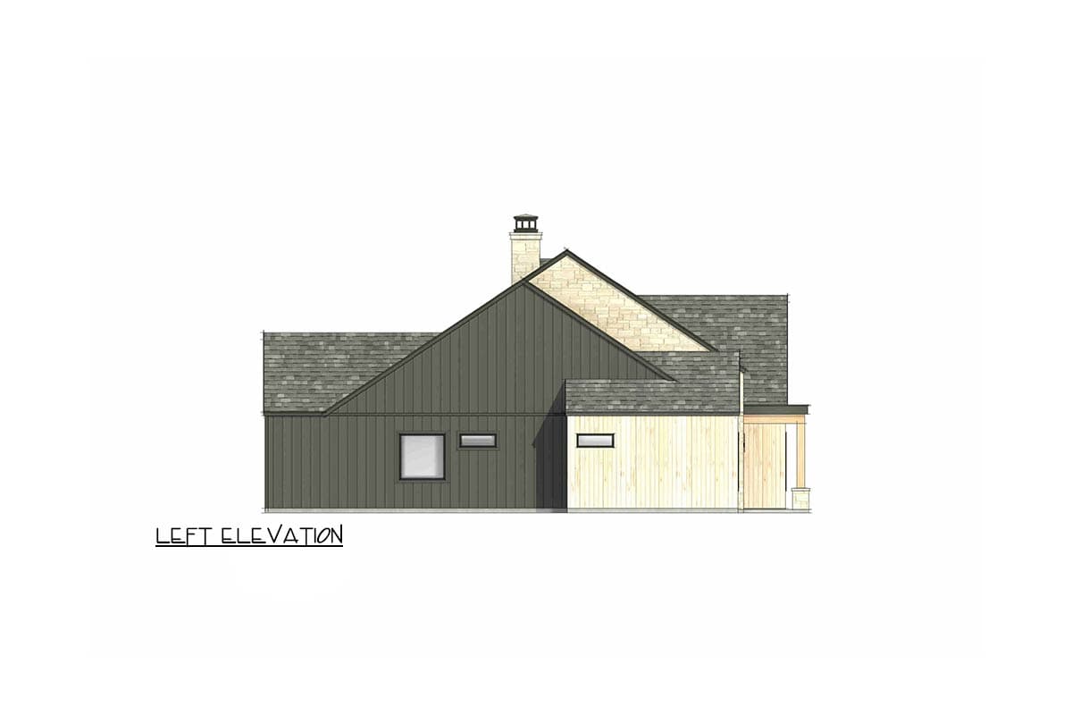 Plan 818222JSS: Modern Farmhouse House Plan with 4 Bedrooms and Attached Garage - Image #7 - Country, Hill Country, Modern Farmhouse, Mountain