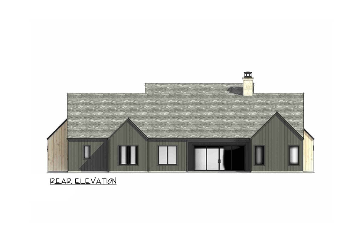 Plan 818222JSS: Modern Farmhouse House Plan with 4 Bedrooms and Attached Garage - Image #8 - Country, Hill Country, Modern Farmhouse, Mountain