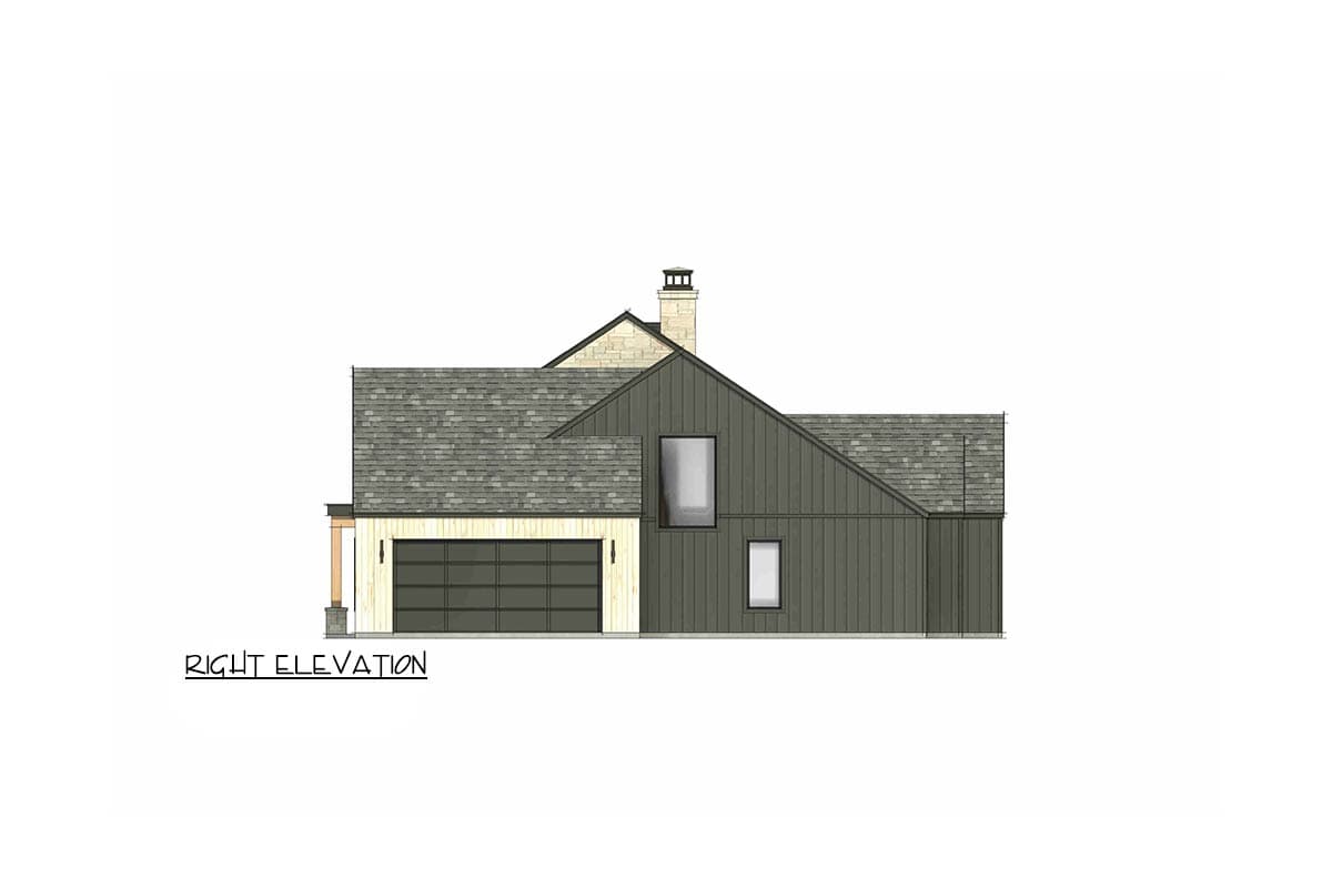 Plan 818222JSS: Modern Farmhouse House Plan with 4 Bedrooms and Attached Garage - Image #9 - Country, Hill Country, Modern Farmhouse, Mountain