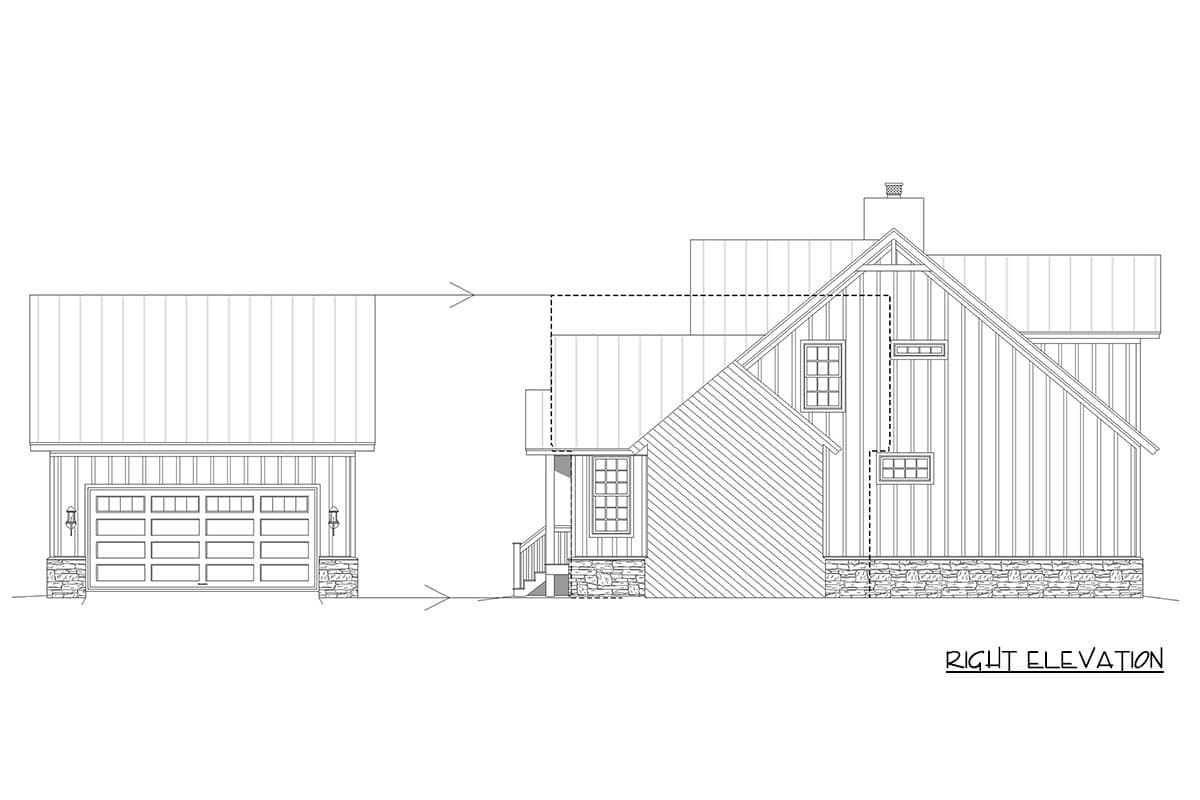 Plan 680708VR: 3 Bedroom Farmhouse House Plan with Expansive Porch and Finished Bonus Room - Image #4 - Craftsman, Farmhouse, New American