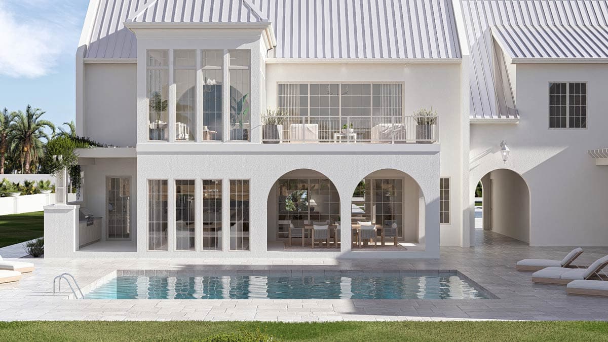 Plan 623676DJ: Luxury Coastal Contemporary House Plan with 5 Bedrooms and 3-Car Garage - Image #9 - Coastal, Coastal Contemporary