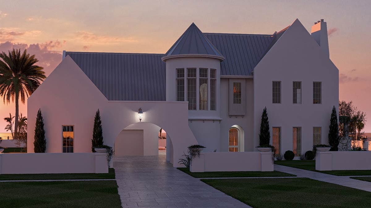 Plan 623676DJ: Luxury Coastal Contemporary House Plan with 5 Bedrooms and 3-Car Garage - Image #13 - Coastal, Coastal Contemporary